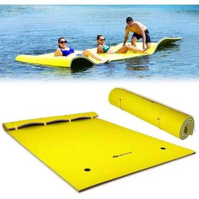 Costway Matelas Flottant Pliable - 3-5 Personnes Lounge - Publicité Costway Matelas Flottant Pliable - 3-5 Personnes Lounge - Publicité