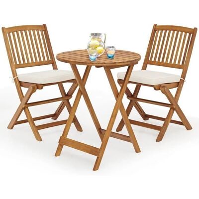 GOPLUS - Ensemble Jardin 3 Pièces Acacia - Ensemble Mobilier Jardin - Publicité GOPLUS - Ensemble Jardin 3 Pièces Acacia - Ensemble Mobilier Jardin - Publicité