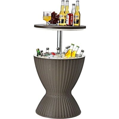 Costway - Taburete enfriador 30L - Altura ajustable 57,5/82 cm - Mesa Costway - Taburete enfriador 30L - Altura ajustable 57,5/82 cm - Mesa