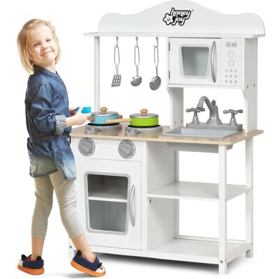 Costway - Kinder Spielküche - Biały - Toy Kitchen Costway - Kinder Spielküche - Biały - Toy Kitchen