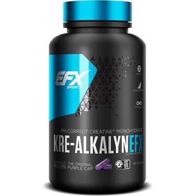 EFX Sports Kre-Alkalyn EFX 120 Capsules - Creatine Monohydrate pH 12 EFX Sports Kre-Alkalyn EFX 120 Capsules - Creatine Monohydrate pH 12