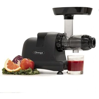 Omega - J8227MB - Noir - Horizontal - Juicer - Publicité Omega - J8227MB - Noir - Horizontal - Juicer - Publicité