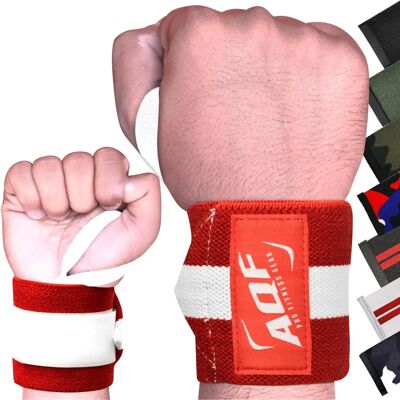 AQF Weight Lifting Wrist Wraps - Rouge - Wrist Wraps - Publicité AQF Weight Lifting Wrist Wraps - Rouge - Wrist Wraps - Publicité