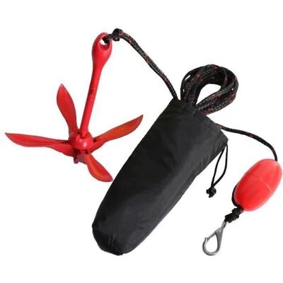 Kit d'amarrage Plastimo - Ancre en acier inoxydable, corde 7,6 m - Publicité Kit d'amarrage Plastimo - Ancre en acier inoxydable, corde 7,6 m - Publicité