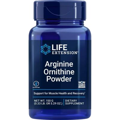Life Extension Arginine Ornithine Powder - Dietary Supplement Life Extension Arginine Ornithine Powder - Dietary Supplement