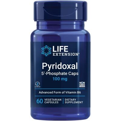 Life Extension Pyridoxal 5'-Phosphate 100 Mg - Supports Nervous, Heart & Eye Health Life Extension Pyridoxal 5'-Phosphate 100 Mg - Supports Nervous, Heart & Eye Health