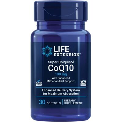 Life Extension Super Ubiquinol CoQ10 100 Mg - Supports Heart, Brain, Kidneys Life Extension Super Ubiquinol CoQ10 100 Mg - Supports Heart, Brain, Kidneys
