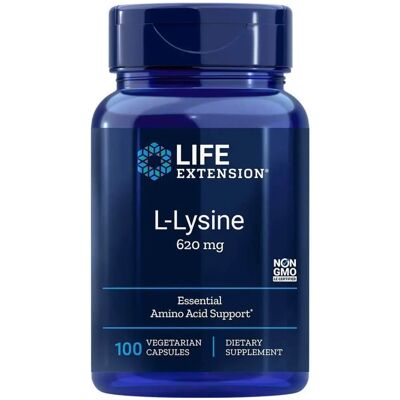 Life Extension L-Lisyna 620 mg Wegetariańskie Kapsułki - Suplementy diety Life Extension L-Lisyna 620 mg Wegetariańskie Kapsułki - Suplementy diety