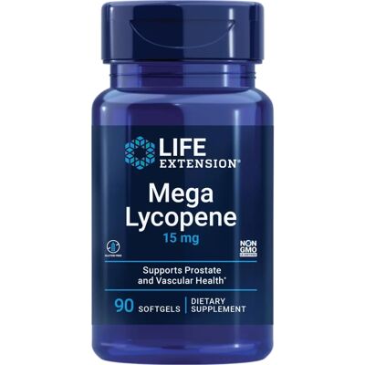 Life Extension Mega Lycopene 15 mg - Wspiera zdrowie prostaty i serca - 90 Softgels Life Extension Mega Lycopene 15 mg - Wspiera zdrowie prostaty i serca - 90 Softgels