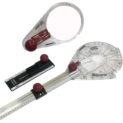 Kit de compas pour cercles Milescraft - 25mm à 1295mm réglable - Publicité Kit de compas pour cercles Milescraft - 25mm à 1295mm réglable - Publicité