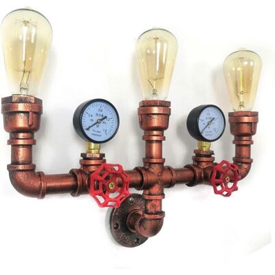Senderpick - Aplique 220V 3 luces - Hierro - Lámpara de pared Senderpick - Aplique 220V 3 luces - Hierro - Lámpara de pared