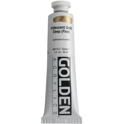 Golden Iridescent Gold Acrylic Paint - Series 7 - 59ml Tubes Golden Iridescent Gold Acrylic Paint - Series 7 - 59ml Tubes