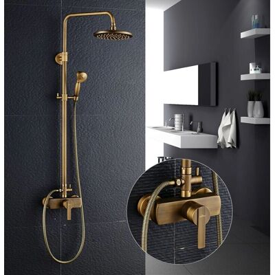 Set doccia in Ottone con Pioggia da 20 cm e Doccetta - Auralum Set doccia in Ottone con Pioggia da 20 cm e Doccetta - Auralum