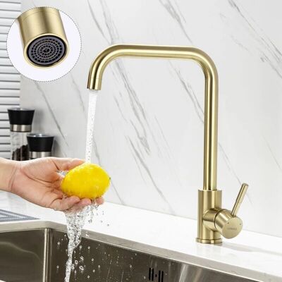 Rubinetto Cucina Lonheo - Girevole 360°, Acciaio Inox, Aeratore Rimovibile Rubinetto Cucina Lonheo - Girevole 360°, Acciaio Inox, Aeratore Rimovibile