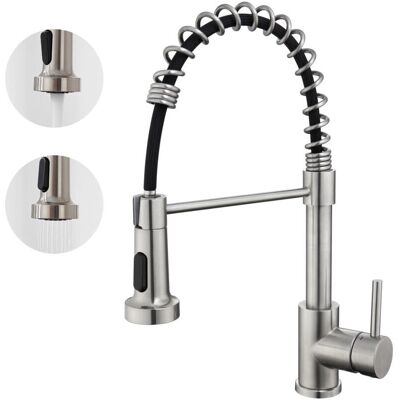 AURALUM MAX Rubinetto da Cucina in Acciaio Inox - Girevole a 360°, 2 Modalità AURALUM MAX Rubinetto da Cucina in Acciaio Inox - Girevole a 360°, 2 Modalità