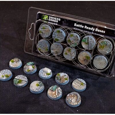 Gamers Grass: Bases Round - Urban Warfare 25mm - Bases Gamers Grass: Bases Round - Urban Warfare 25mm - Bases