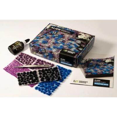 GamersGrass Tuft Starter Boxes - Herbes aliens pour modèles à l'échelle - Accessoire pour maquettes - Publicité GamersGrass Tuft Starter Boxes - Herbes aliens pour modèles à l'échelle - Accessoire pour maquettes - Publicité