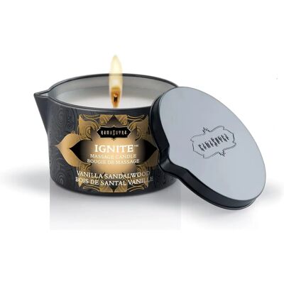 Candela Massaggio Vaniglia Santal - Aromaterapia - 170g Candela Massaggio Vaniglia Santal - Aromaterapia - 170g
