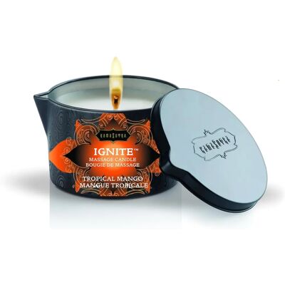 Lumânare de Masaj Kama Sutra - Mango Tropical - 170g Lumânare de Masaj Kama Sutra - Mango Tropical - 170g