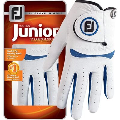 Gant de golf Footjoy Junior Blanc/Bleu - Gant de golf - Publicité Gant de golf Footjoy Junior Blanc/Bleu - Gant de golf - Publicité