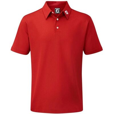 FootJoy Stretch Pique Solid Rot - Golf Poloshirt FootJoy Stretch Pique Solid Rot - Golf Poloshirt