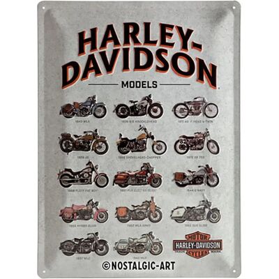 Harley-Davidson vintage metallskylt - väggdekoration 30x40cm Harley-Davidson vintage metallskylt - väggdekoration 30x40cm