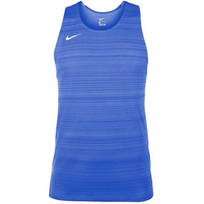 Nike Blue Royal Running Tank Top - Moisture-Wicking, Recycled Polyester Nike Blue Royal Running Tank Top - Moisture-Wicking, Recycled Polyester