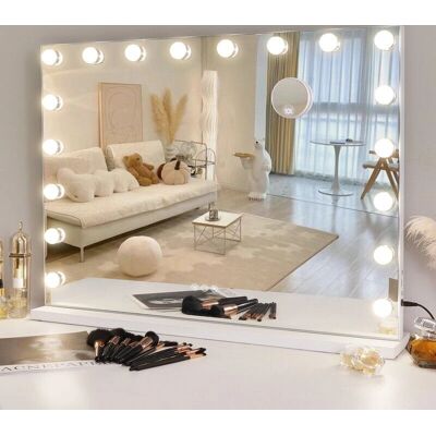 FENCHILIN Modèle Miroir Hollywood Vanity avec Lumières - Miroir - Publicité FENCHILIN Modèle Miroir Hollywood Vanity avec Lumières - Miroir - Publicité