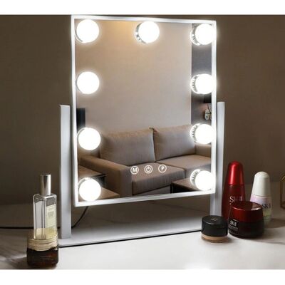 VANITII Modèle - Miroir de Maquillage à LED - Miroir de Maquillage - Publicité VANITII Modèle - Miroir de Maquillage à LED - Miroir de Maquillage - Publicité