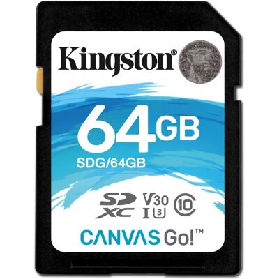 Carte mémoire Kingston 64GB SDXC UHS-I Classe 10 - Publicité Carte mémoire Kingston 64GB SDXC UHS-I Classe 10 - Publicité