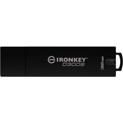 Kingston D300S USB Flash Drive - 32GB - Musta - Salattu - USB 3.1 Kingston D300S USB Flash Drive - 32GB - Musta - Salattu - USB 3.1