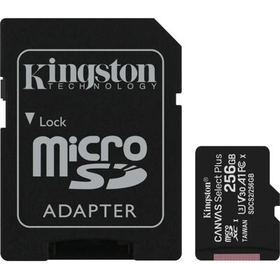 Kingston Canvas Select Plus microSD - microSDXC 256GB (Adapter) Kingston Canvas Select Plus microSD - microSDXC 256GB (Adapter)