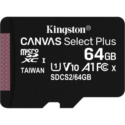 Kingston Canvas Select Plus microSD - microSDXC 64GB Kingston Canvas Select Plus microSD - microSDXC 64GB