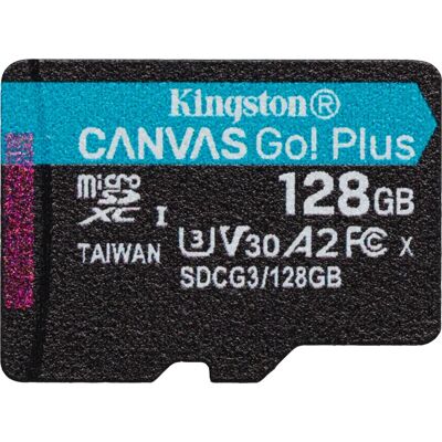 Kingston Canvas Go! Plus microSDXC - 128 Go - Publicité Kingston Canvas Go! Plus microSDXC - 128 Go - Publicité