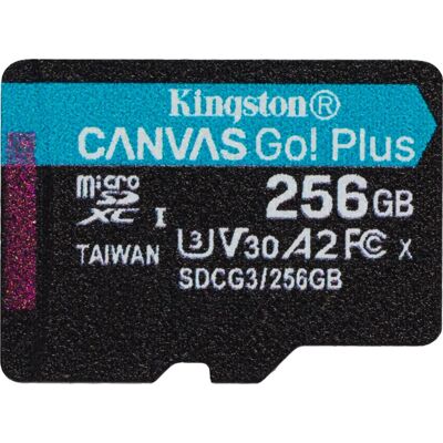 Kingston Canvas Go! Plus microSDXC - 256GB - Publicité Kingston Canvas Go! Plus microSDXC - 256GB - Publicité