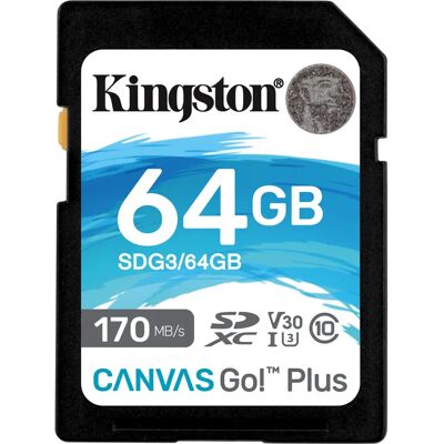 Kingston Canvas Go! Plus SDXC - 64GB - Publicité Kingston Canvas Go! Plus SDXC - 64GB - Publicité