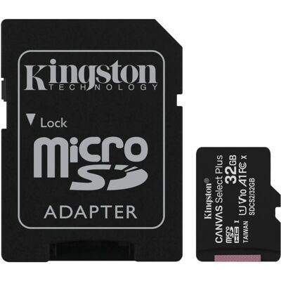 Kingston - Canvas Select Plus - 32GB - microSDHC - Memory Card Kingston - Canvas Select Plus - 32GB - microSDHC - Memory Card