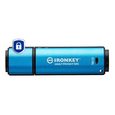 Kingston IronKey Vault Privacy 50C - 16GB - Sikker USB Kingston IronKey Vault Privacy 50C - 16GB - Sikker USB