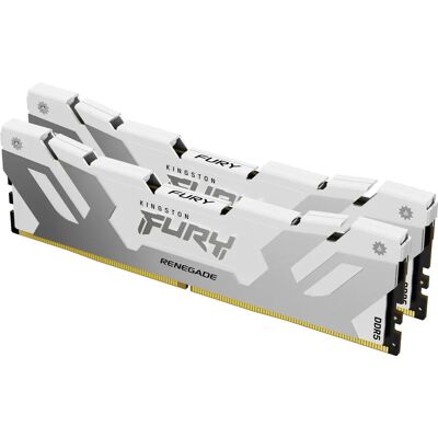 Kingston Fury Renegade - Ddr5 - Set - 32 Gb: 2 X 16 Gb - Dimm 288-Pin - 7200 Mhz / Pc5-57600 - Cl38 - 1.45 V - Nicht-Bufret - On-Die Ecc - Weiß Mit Kingston Fury Renegade - Ddr5 - Set - 32 Gb: 2 X 16 Gb - Dimm 288-Pin - 7200 Mhz / Pc5-57600 - Cl38 - 1.45 V - Nicht-Bufret - On-Die Ecc - Weiß Mit