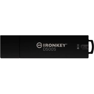 Kingston IronKey D500S Clé USB - 8GB, Noir - Stockage Sécurisé - Publicité Kingston IronKey D500S Clé USB - 8GB, Noir - Stockage Sécurisé - Publicité