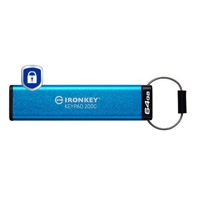 Kingston IronKey Keypad 200 USB Stick - FIPS 140-3 Level 3 Kingston IronKey Keypad 200 USB Stick - FIPS 140-3 Level 3