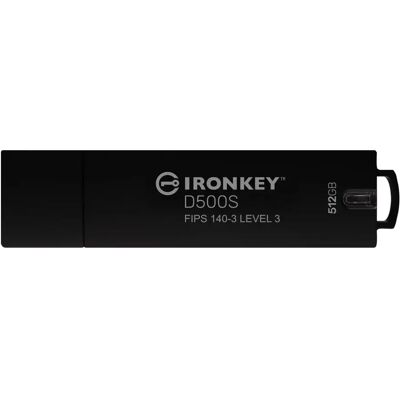 Kingston IronKey D500S 512GB USB-Stick - Militärsicherheit Kingston IronKey D500S 512GB USB-Stick - Militärsicherheit