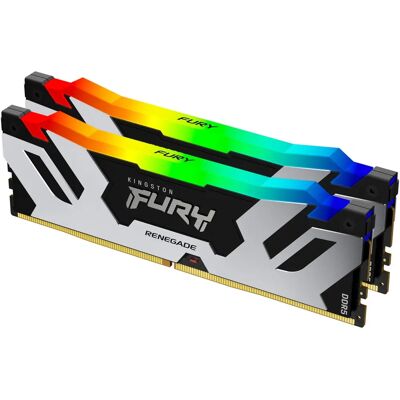 Kingston FURY Renegade RGB Speichermodul - 64GB DDR5-6400 CL32 - Silber Kingston FURY Renegade RGB Speichermodul - 64GB DDR5-6400 CL32 - Silber