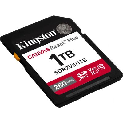 Kingston Canvas React Plus V60 SDXC - 1TB Kingston Canvas React Plus V60 SDXC - 1TB