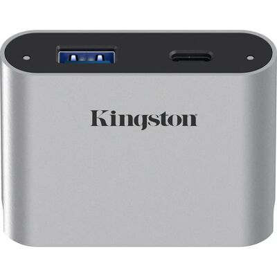 Kingston WFS-USB USB-Hub & Kartenleser - USB 3.2 Gen 1 - Silber Kingston WFS-USB USB-Hub & Kartenleser - USB 3.2 Gen 1 - Silber