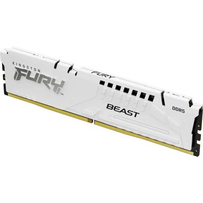 Kingston 16 GB DDR5-6800 Speicher - On-Die ECC - Weiß - Gaming Kingston 16 GB DDR5-6800 Speicher - On-Die ECC - Weiß - Gaming