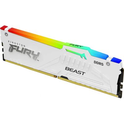 Kingston FURY Beast Fehér DDR5 RGB 6400 MHz 32 GB Kingston FURY Beast Fehér DDR5 RGB 6400 MHz 32 GB
