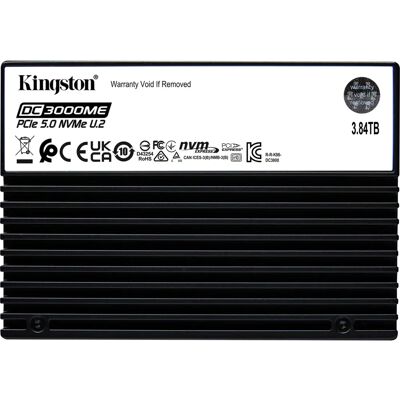 Kingston DC3000ME - 3,84TB - SSD Interno - Aziendale - Crittografato - U.2 PCIe 5.0 X4 Kingston DC3000ME - 3,84TB - SSD Interno - Aziendale - Crittografato - U.2 PCIe 5.0 X4