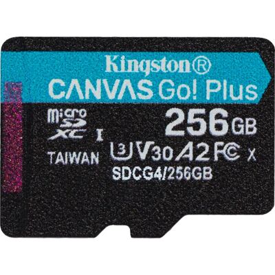 Kingston Canvas Go! Plus 256GB MicroSD - Carte MicroSD - Publicité Kingston Canvas Go! Plus 256GB MicroSD - Carte MicroSD - Publicité