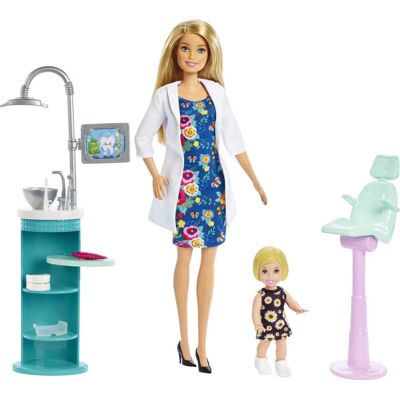 Barbie - Dentysta w karierze - Blondynka - Lalka Barbie - Dentysta w karierze - Blondynka - Lalka